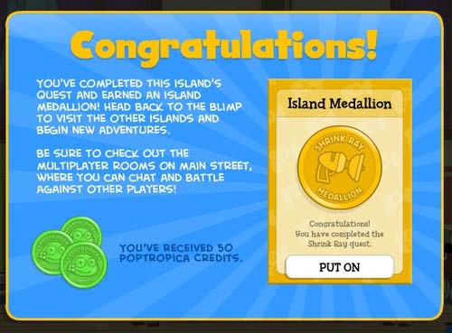 Shrink Ray Island Medallion